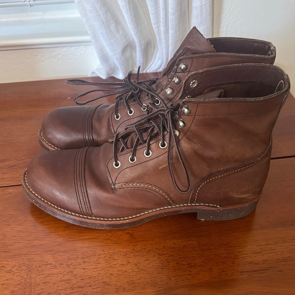 Red Wing Shoes Men's Iron Ranger Amber size 11